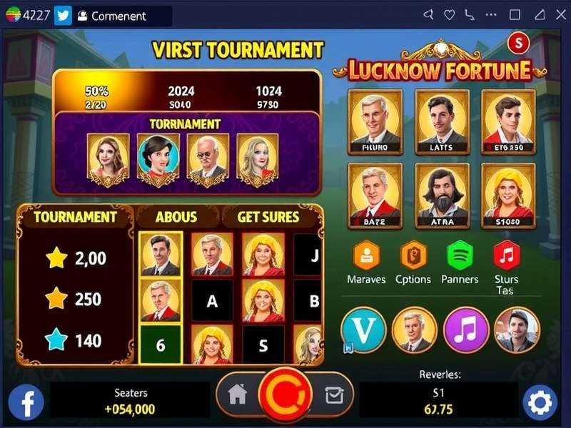 Lucknow Fortune gameplay interface showing various gaming options